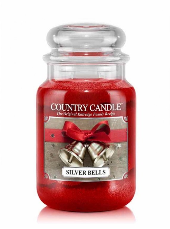 Vonná svíčka Country candle Silver bells - 652 g / 2-knotová